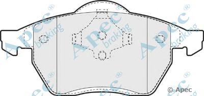 APEC BRAKING pad875 -  Комплект тормозных колодок, дисковый тормоз